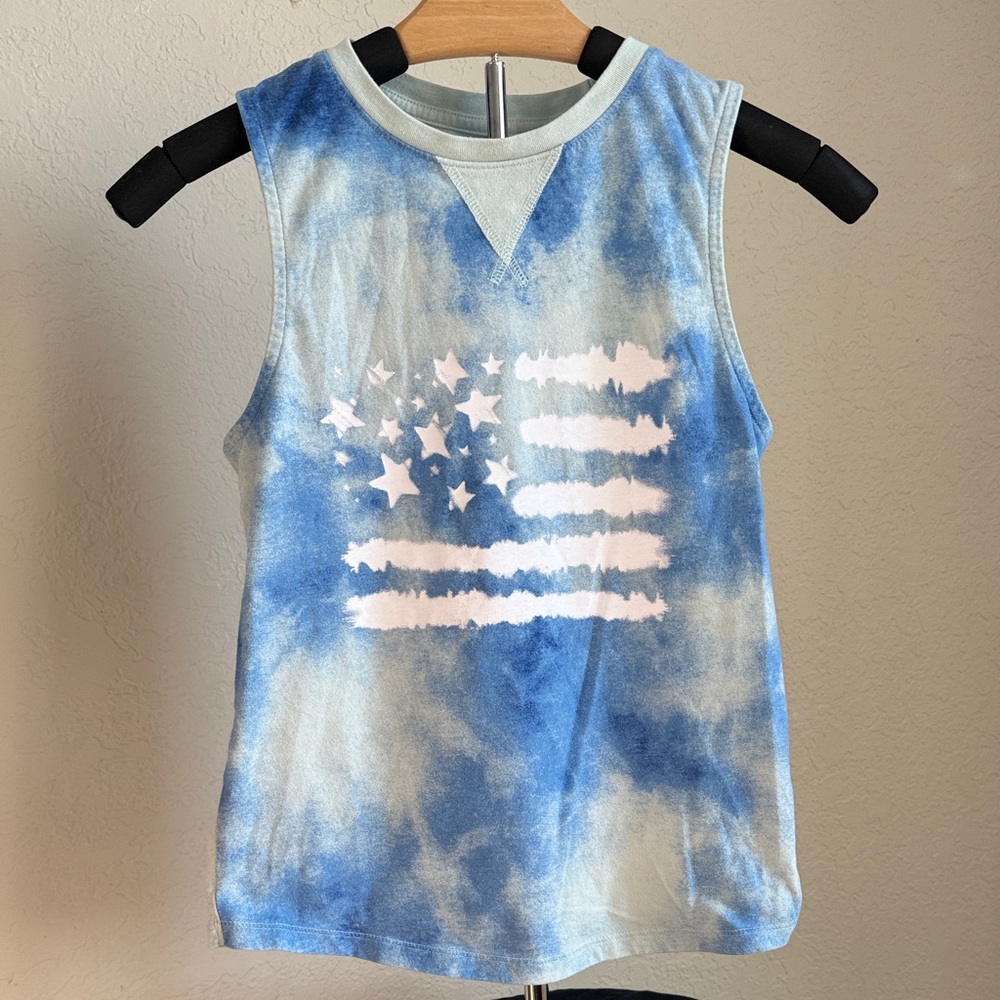 Cat & Jack Blue and White Kids Tank Top